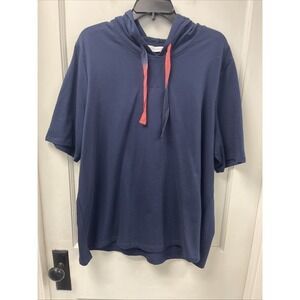 Sport Savvy Womens Pullover Top Sz XL Blue 3/4 Sleeves 100% Cotton NWOT